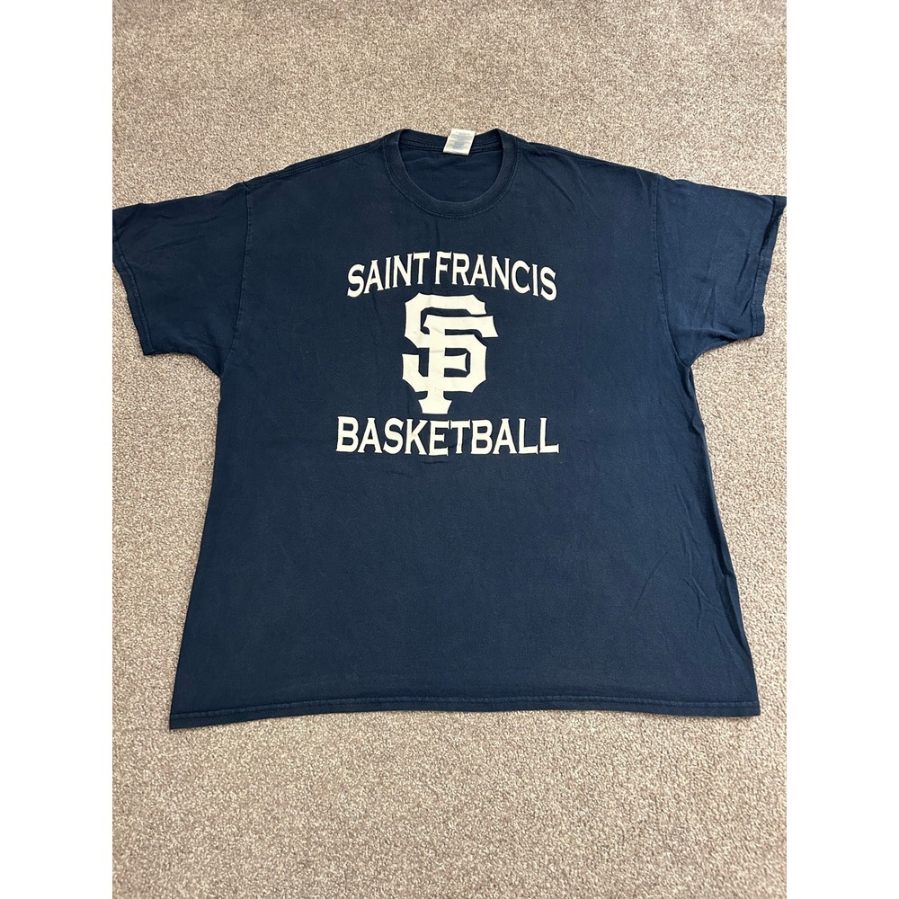Saint Francis Basketball T-Shirt Mens XL Navy Blue Excellent 3peat Champ